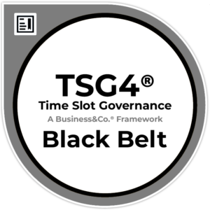 Time Slot Governance TSG4® Black Belt Badge